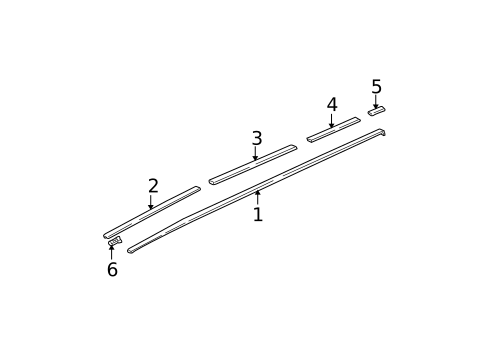 Exterior Trim - Roof for 2003 Honda Pilot #0