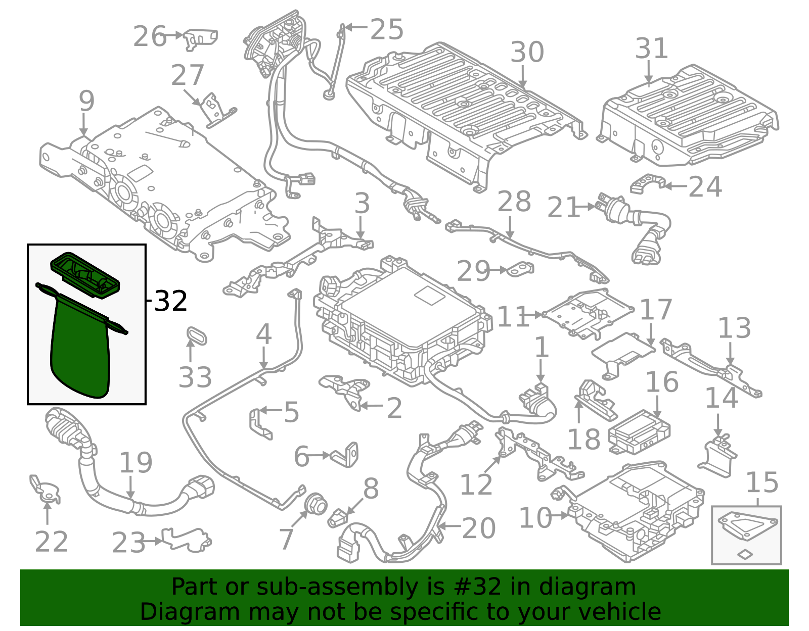 2023-2025 Mitsubishi Outlander PHEV Charge Cable 296M1W210P | OEM 