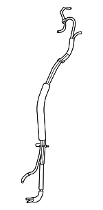 173080P030 - Emission System: Vapor Hose for Toyota: Sienna Image