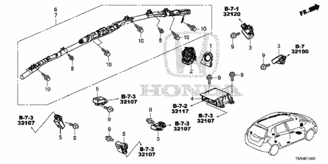 SRS Unit for 2016 Honda Fit #0