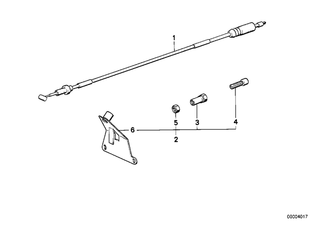 32731457376 - : Accelerator Bowden Cable - L=1025Mm for BMW-Motorrad Image