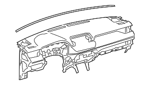 554010R01022 - Body: Instrument Panel for Toyota: RAV4, RAV4 Prime Image
