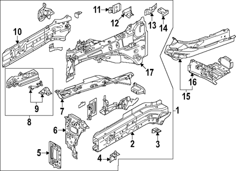 Structural Components & Rails for 2024 Mazda CX-90 #0