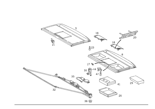 2026900249 - Panelling: Trim for Mercedes-Benz: C220, C230, C280, C43 AMG Image image