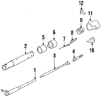 7809800 - Steering: Shift Tube for Chevrolet: Blazer, C/K Pickup, C1500, C2500, C3500, K1500 Pickup, K2500 Pickup, K3500 Pickup, K5 Blazer, R10, R20, R2500, R30, R3500, Suburban C10, Suburban C20, Suburban K10, Suburban K20, Suburban R10, Suburban R1500, Suburban R20, Suburban R2500, Suburban V10, Suburban V1500, Suburban V20, Suburban V2500, V10, V20, V30, V3500 | GMC: C1500 Pickup, C2500 Pickup, C3500 Pickup, Jimmy, K1500 Pickup, K2500 Pickup, K3500 Pickup, P2500, R1500 Pickup, R2500 Pickup, R3500 Pickup, Suburban C1500, Suburban C2500, Suburban K1500, Suburban K2500, Suburban R1500, Suburban R2500, V1500, V1500 Suburban, V2500, V2500 Suburban, V3500 Image