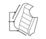 7L6881805DLNVU - : Seat Back Cover for Volkswagen: Touareg Image