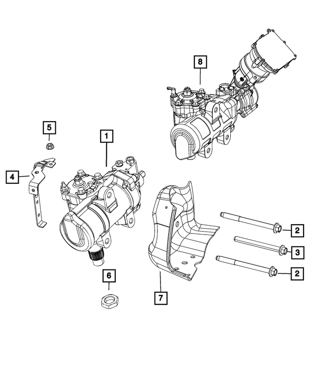 « 68575539AB – Steering : Direction Assistée Pignon pour Mopar Image »