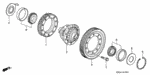 41100R5L305 - Transmission - Automatic: DIFFERENTIAL for Honda Image