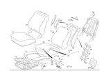 1249109230 - Front Seats: Seat Cushion for Mercedes-Benz: 200, 200D, 260E, 300D, 300E, 300TD, 300TE, 400E Image