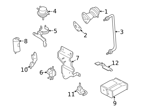 Evaporative System for 1996 Subaru Legacy #0