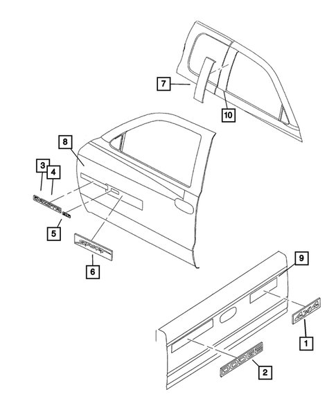 Decals and Tapestripes for 2001 Dodge Dakota #0