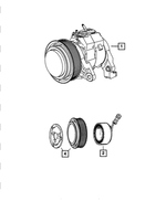 5183899AA - Air Conditioners and Heaters: A/c Compressor Pulley Hub Kit for Mopar Image