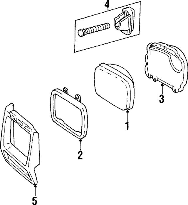 55055136 - Electrical: Headlight Bezel for Mopar Image