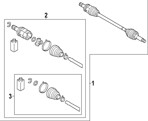 Drive Axles for 2025 Mitsubishi Outlander PHEV #1