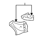 12481573 - Body: Apron Panel for Buick: LeSabre | Cadillac: DeVille | Oldsmobile: Aurora | Pontiac: Bonneville Image