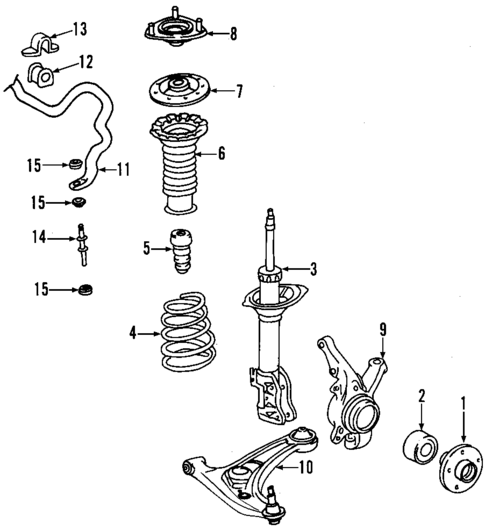 Front Suspension for 2006 Scion xA #0