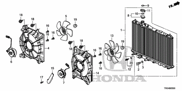 Radiator (Denso) for 2012 Honda Civic #0