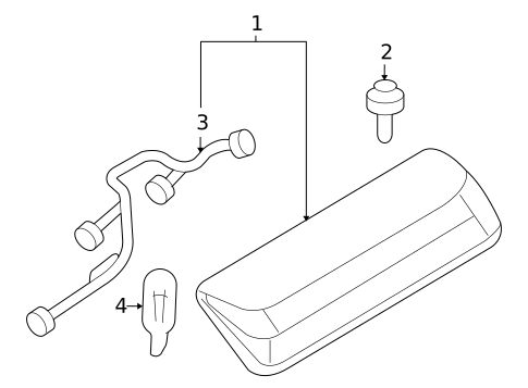 High Mounted Stop Lamp for 2010 Ford Explorer Sport Trac #0