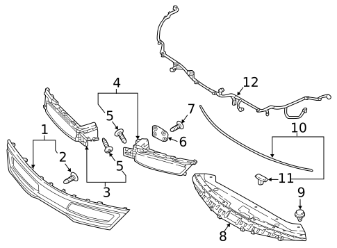 Grille & Components for 2017 Kia Optima #0