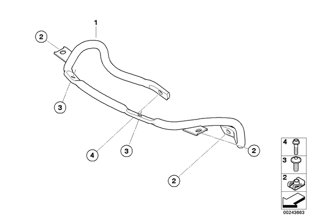 46637727159 - : Tube For Trim Cover Holder for BMW-Motorrad Image