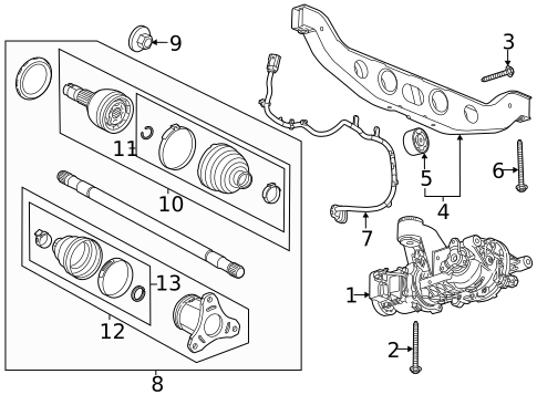 Axle & Differential for 2022 Buick Encore #0