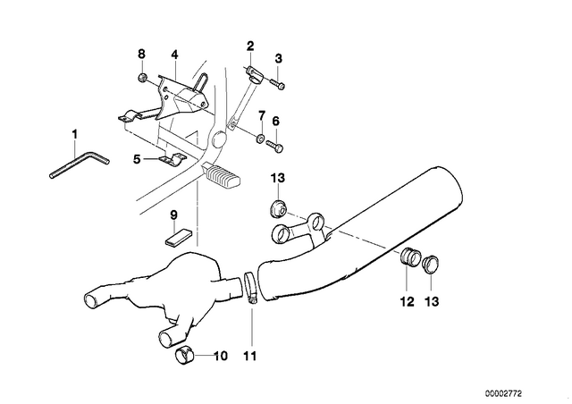 18212331956 - : Gasket                    for BMW-Motorrad Image