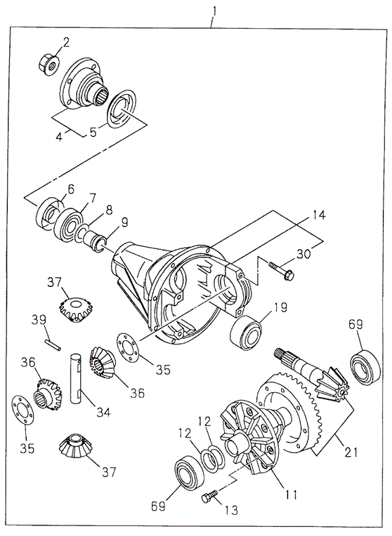 Front Final Drive (FR:9806) for 2002 Honda Passport #0