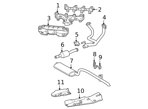 Exhaust Manifold for 2002 Jeep Grand Cherokee #0