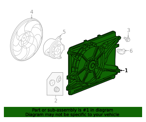 2008-2015 GM Engine Cooling Fan Shroud 89019142 | TascaParts.com