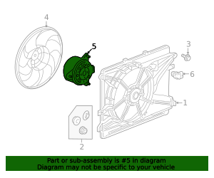 2007-2015 GM Engine Cooling Fan Motor 89019144 GM | GMPartsDirect.com
