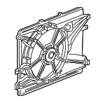 89019142 - : Engine Cooling Fan Shroud for Chevrolet: Captiva Sport | Saturn: Vue Image