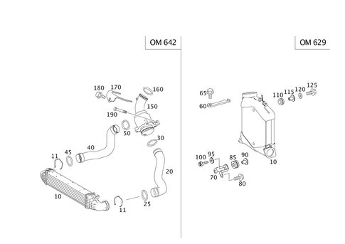 Charge Air Cooling for 2007 Mercedes-Benz E320 #0