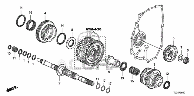 AT Mainshaft for 2012 Acura TSX #0