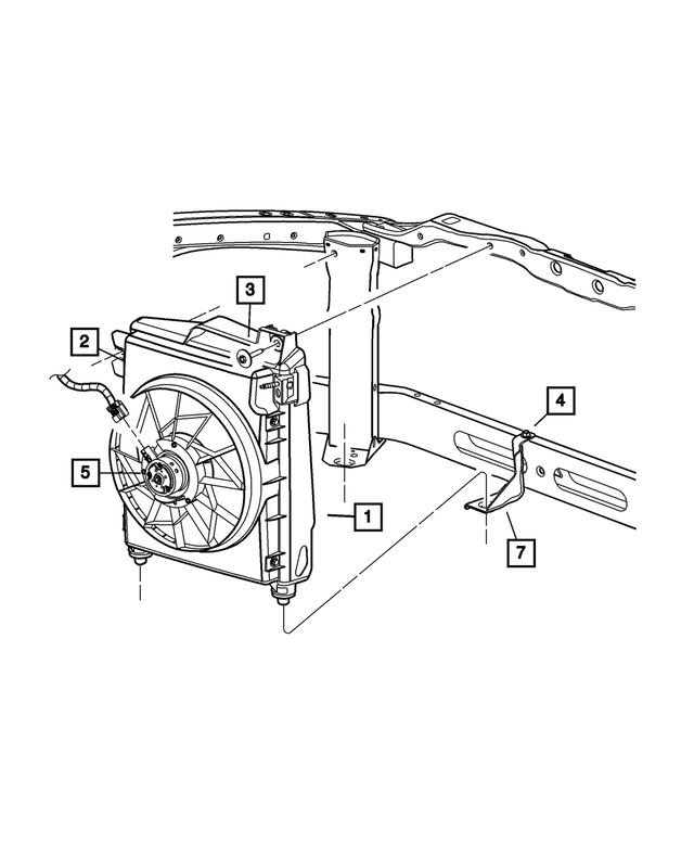 68240781AA - Air Conditioning &amp; Heater: A/c Condenser for Mopar Image image