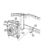 5127666AB - : Condenser Shroud for Dodge: Ram 1500, Ram 2500, Ram 3500 Image