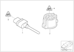 65816936953 - Audio, Navigation, Electronic Systems: Outside Temperature Sensor for BMW Image