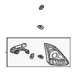 8158048030 - Electrical: Backup Lamp Assembly for Lexus: RX300 Image