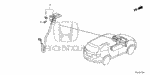 39835TG7A41 - Electrical/Exhaust/Heater/Fuel: ANTENNA ASSY., GPS (NAVI) for Honda Image