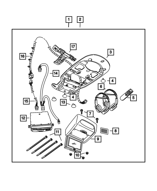 « 5189872AA – Mopar Accessories - Component Parts : Changeur De Disques Compacts Cablage pour Mopar Image »