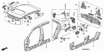 90147634003 - Body/Air Conditioning: BOLT, FENDER (6X18) for Honda Image