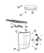 68001316AA - Electrical: Tail Stop Backup Lamp, Right for Chrysler: Aspen Image