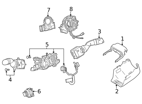 Shroud, Switches & Levers for 2024 Toyota Venza #0