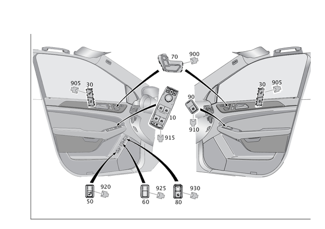 1669054300 - Electrical System: Switch Block for Mercedes-Benz: B Electric Drive, B250e, CLA250, GL350, GL450, GL550, GL63 AMG, GLA250, GLE300d, GLE350, GLE400, GLE550e, GLE63 AMG, GLS350d, GLS450, GLS550, GLS63 AMG, ML250, ML350, ML400, ML550, ML63 AMG Image image