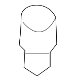 1864318004N - Electrical: High Mount Bulb for Kia: Cadenza, Forte, Forte Koup, Forte5, K5, K900, Niro, Niro EV, Optima, Rio, Rio5, Rondo, Sedona, Sephia, Sorento, Spectra, Spectra5, Sportage Image