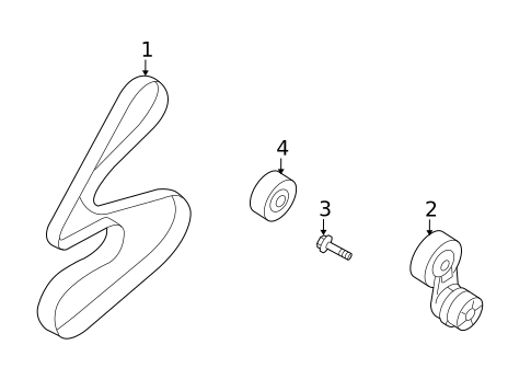 Belts & Pulleys for 2009 Kia Rondo #0