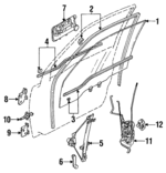 8453156B30 - : Door Glass for Suzuki Image