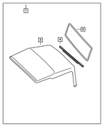 82204553 - Mopar Accessories - Component Parts: Soft - Hardtop Replacement Top Kit for Mopar Image