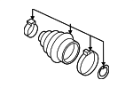 3Q0498201 - Suspension: Inner Boot for Audi Image