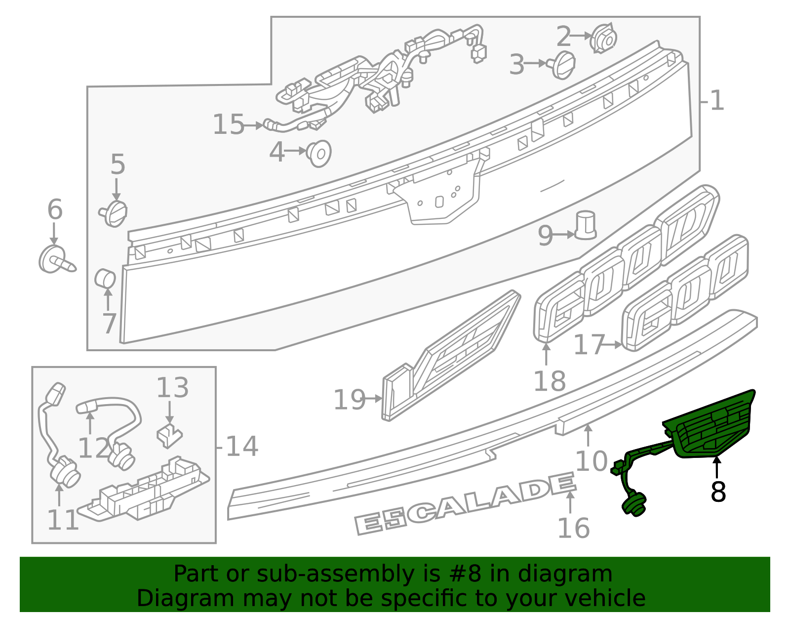 2021-2026 Cadillac Emblem 85641297 | Applegate Chevrolet Parts