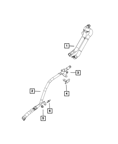 Air Conditioner and Heater Plumbing for 2018 Chrysler Pacifica #5